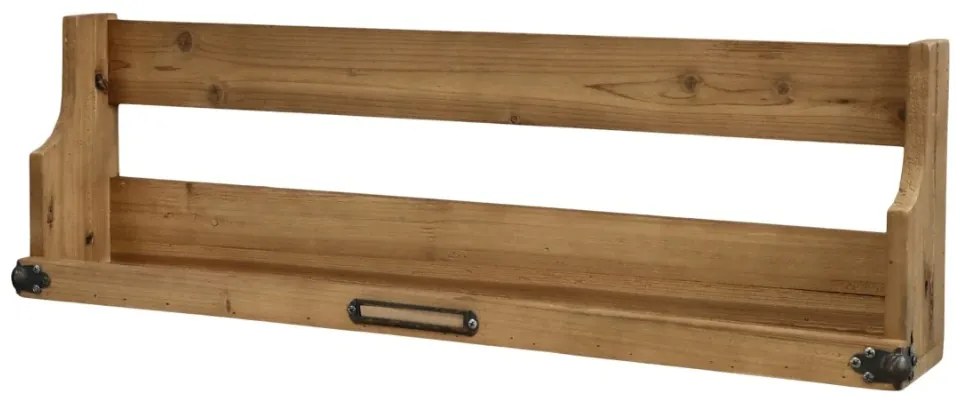 Raft din lemn, cu aspect rustic