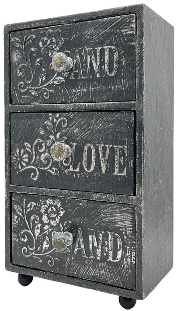 Cutie cu sertare pentru bijuterii JANE, 11x6x19cm