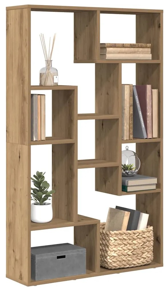 vidaXL Bibliotecă, stejar artizanal, 72x20x120 cm, lemn prelucrat