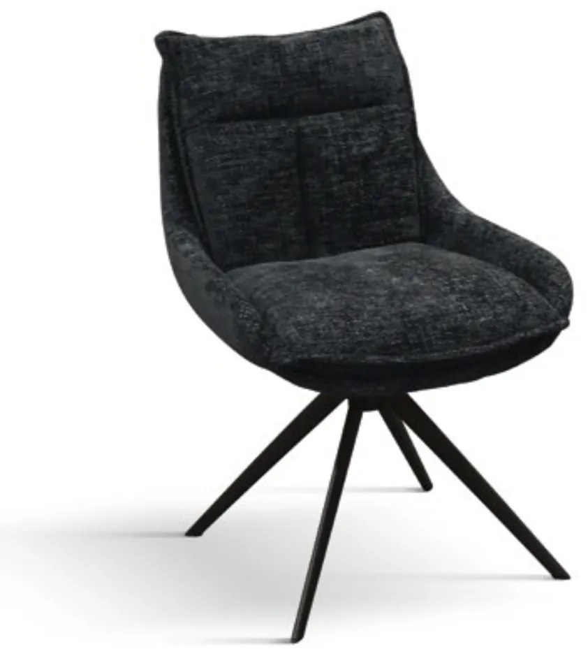SET 2 Scaune Magnum, structura metalica, tesatura - NEGRU - STANDARD