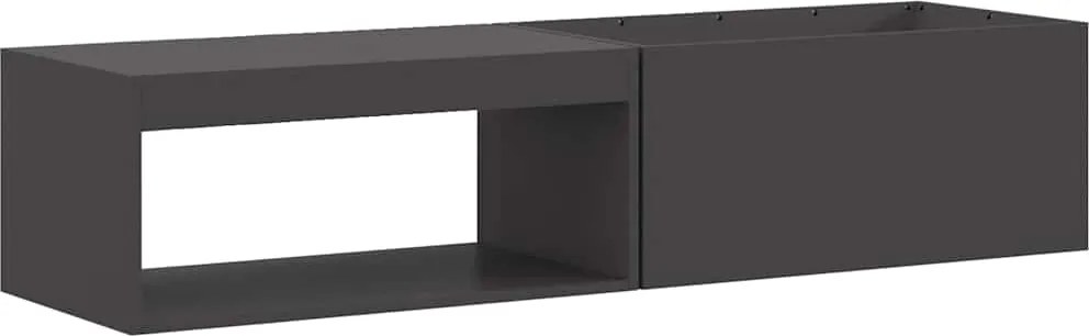 vidaXL Cuptor de foc Negru 160 x 45 x 35 cm Oțel