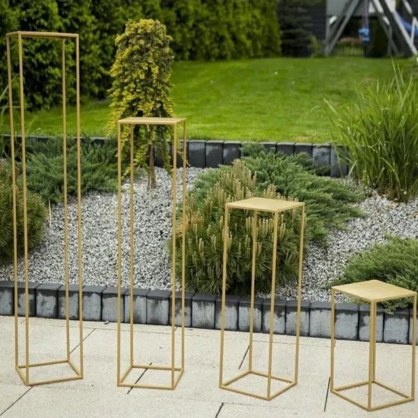 Suport pentru flori 40x24 cm, auriu