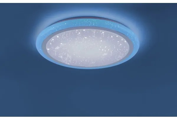Plafonieră LED RGB dimabilă LUISA LED/42W/230V Leuchten Direkt 15230-16 + telecomandă
