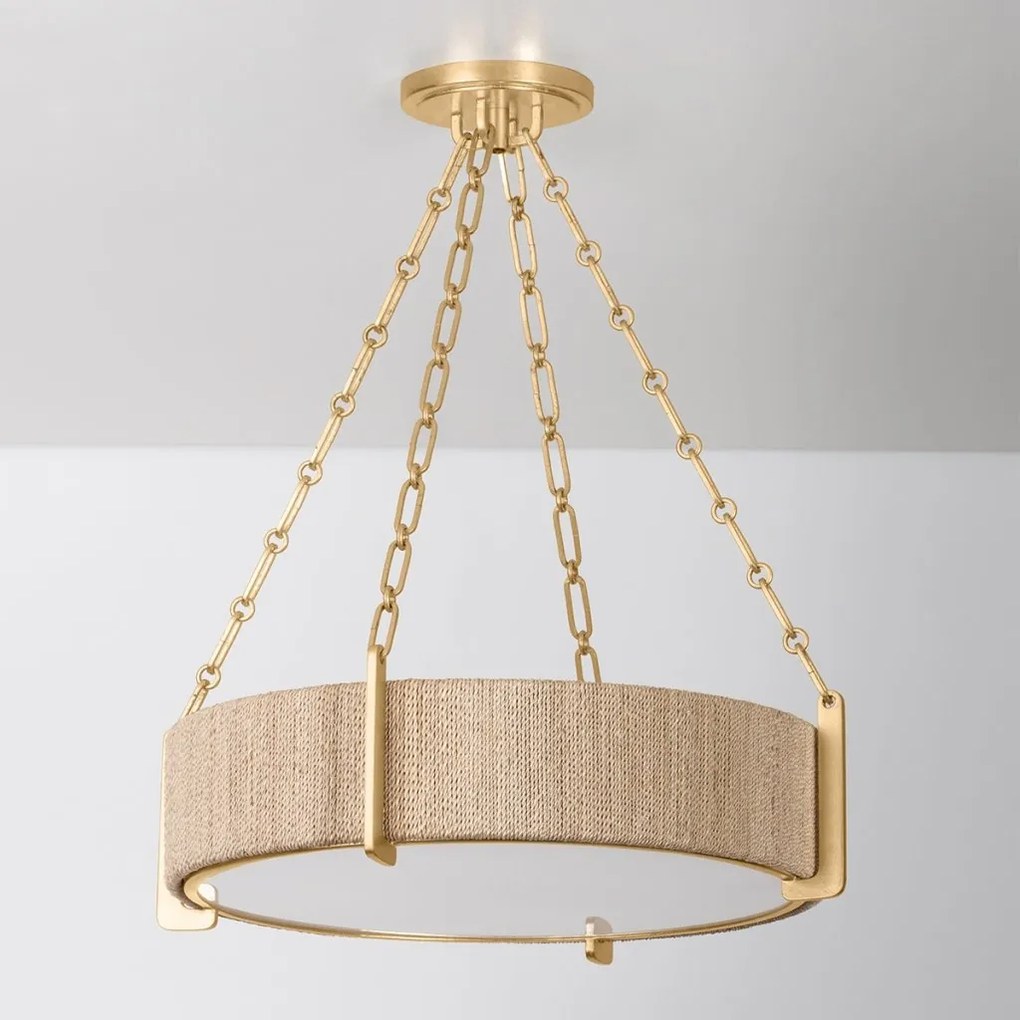 Lustra suspendata design LUX, Franghia Abaca, Quebec 56cm