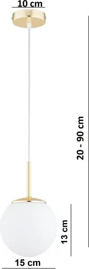 Brilagi - Lustru pe cablu MILO 1xE27/60W/230V auriu