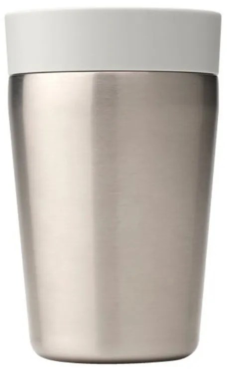 Cana thermos Brabantia Make&Take 1008492, 200 ml, Fara varsare, Fara BPA, Argintiu/Gri