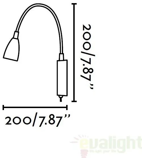 Aplica de perete cu iluminat LED, LOKE 41019
