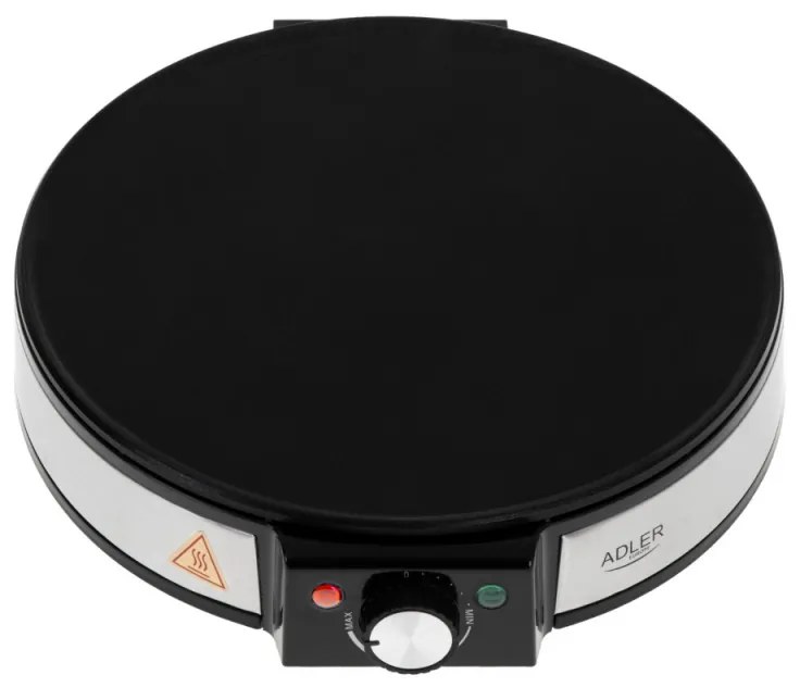 Aparat electric pentru clatite Adler AD 3058, 1600W, 30 cm, Ustensile, Negru
