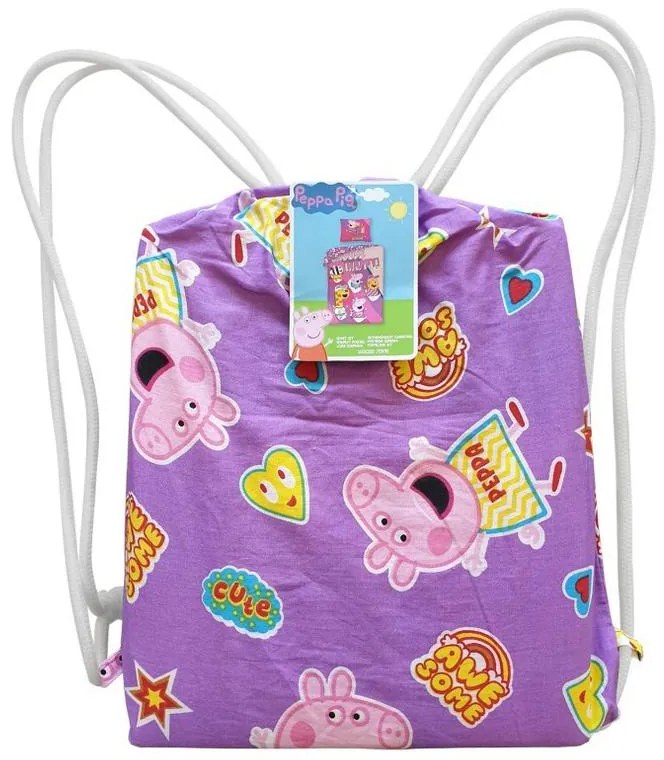 Purcelușa Peppa Happy husă de pat 140×200cm, 70×90 cm