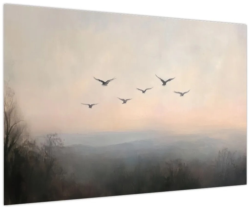 Tablou - Stol de păsări (90x60 cm)