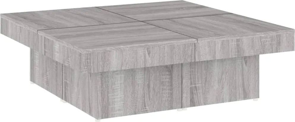 vidaXL Măsuță de cafea, gri sonoma, 90x90x28 cm, lemn prelucrat