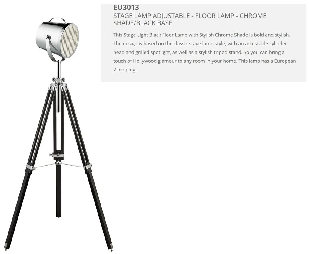 Lampadar / Lampa de podea moderna stil retro Studio EU3013 SRT