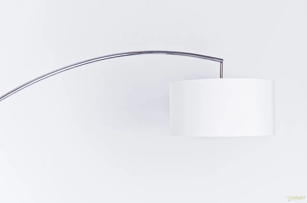 Lampadar tip arc reglabil design modern Bianca White