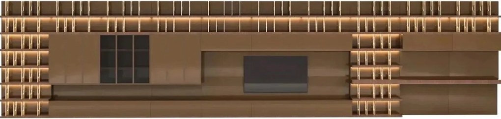 Unitate TV lemn masiv Capella 960 x 64 cm