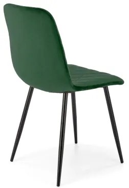 Scaun de dining ORIS, 1 buc., verde închis