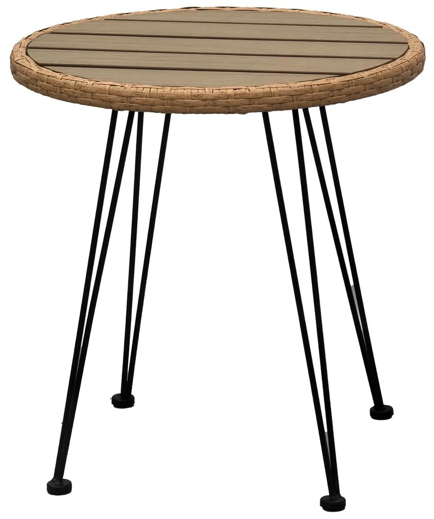 Autronic Set de grădină 1+2, metal, polyrattan,natural, AZ-F1208 NAT