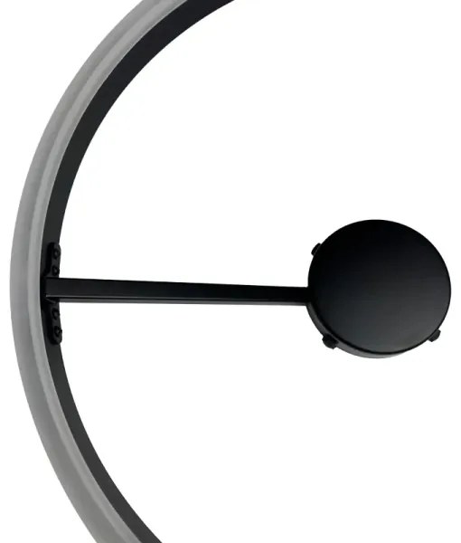 Lustră LED dimabilă aplicată LED/40W/230V 3000-6500K negru + telecomandă