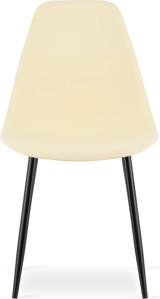OFERTA Scaun crem OSAKA cu picioare negre II. calitate