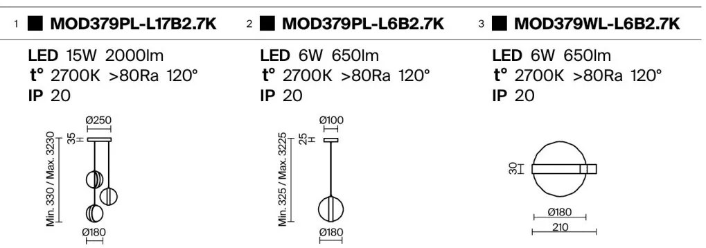 Lustra cu 3 pendule LED, Sticla, Multicolor, Misterio