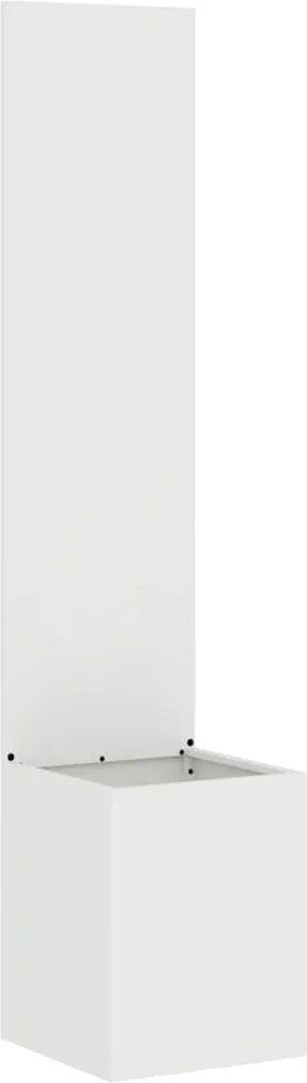 vidaXL Ecran de intimitate pentru grădină Traforaj Alb 32 x 140 cm