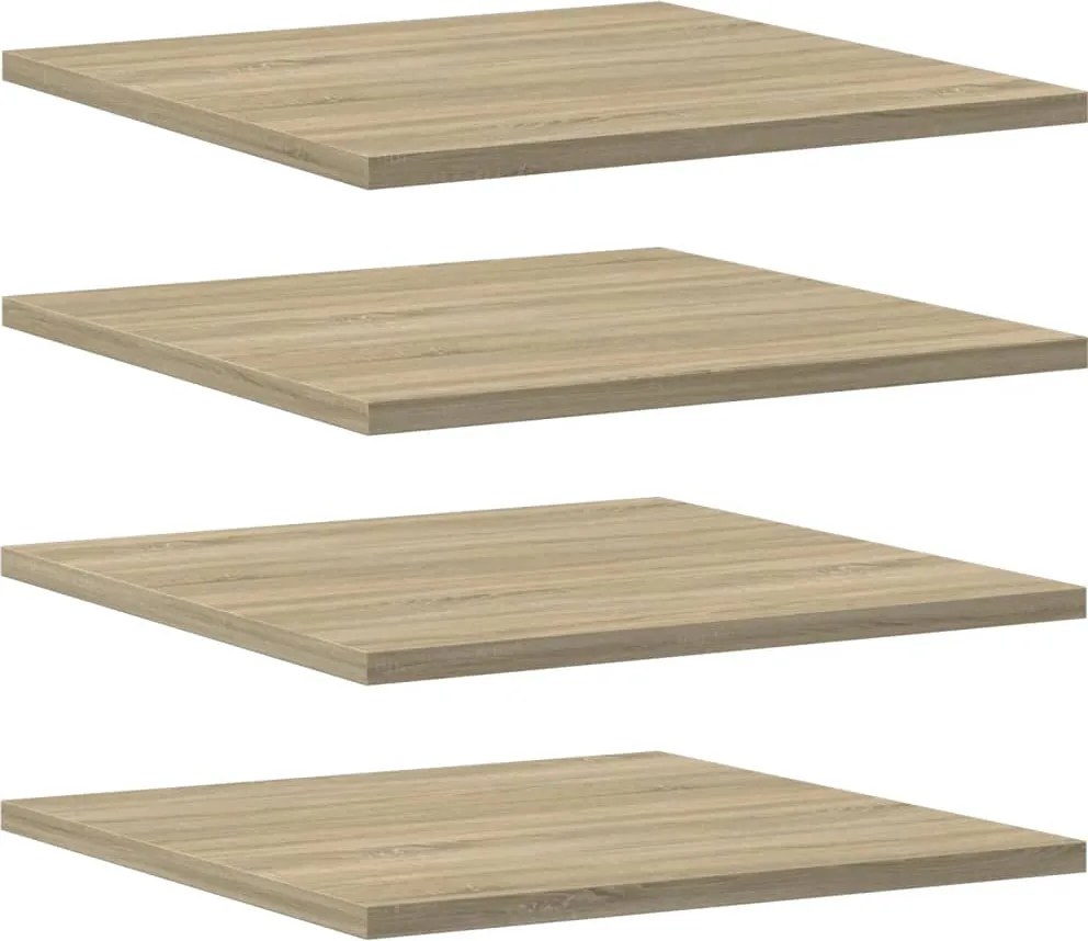 vidaXL Plăci bibliotecă, 4 buc, stejar sonoma, 40 x 40 x 1,5 cm, PAL