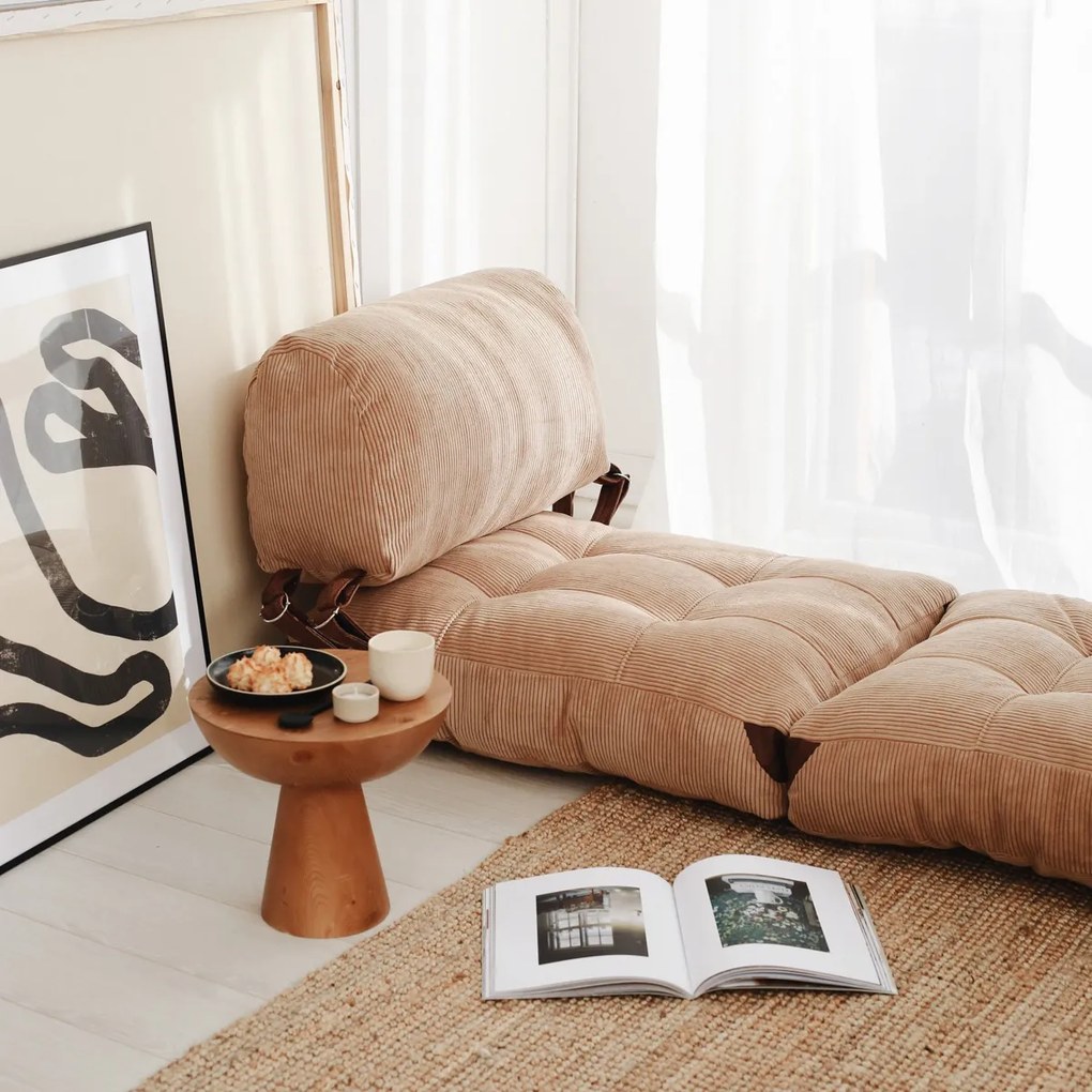 Fold Scaun Kadife Camel