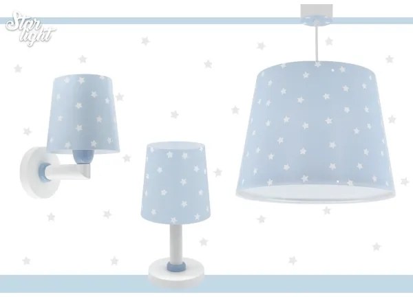 Lampă pentru copii STAR LIGHT 1xE14/40W/230V albastră Dalber 82211T