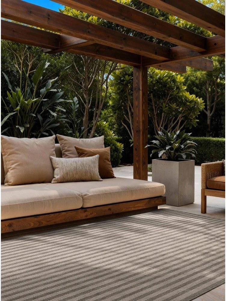 Covor pentru exterior și interior gri/crem 160x230 cm Haringey Linley – Ted Baker