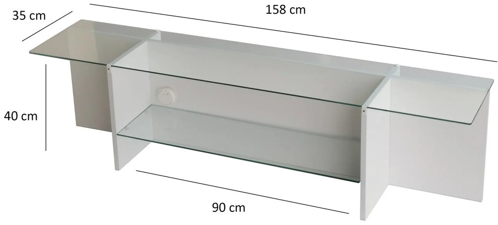 Masă TV Dosada (alb) . 1095492