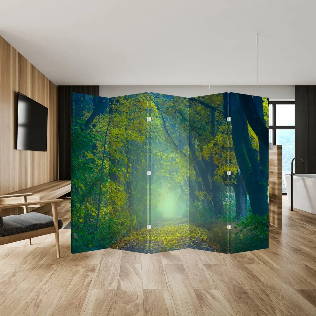 Paravan - Drum dea lungul cu copaci (210x170 cm)