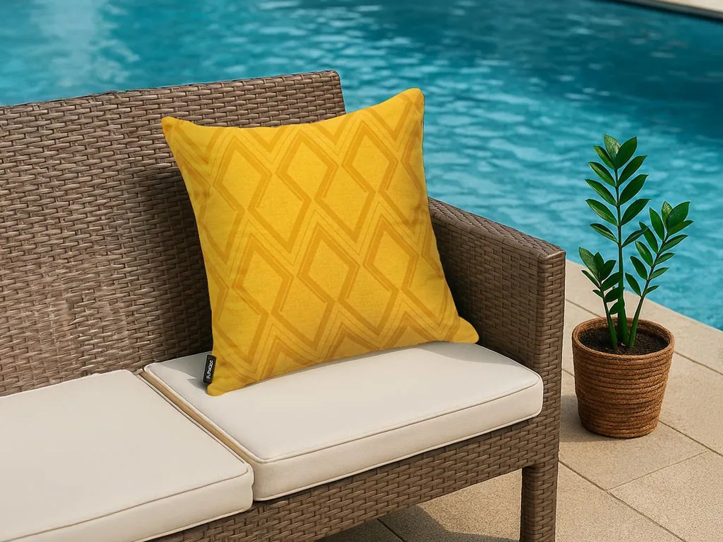 Perna pentru exterior MADISON GRAPHIC 50x50 cm, galben