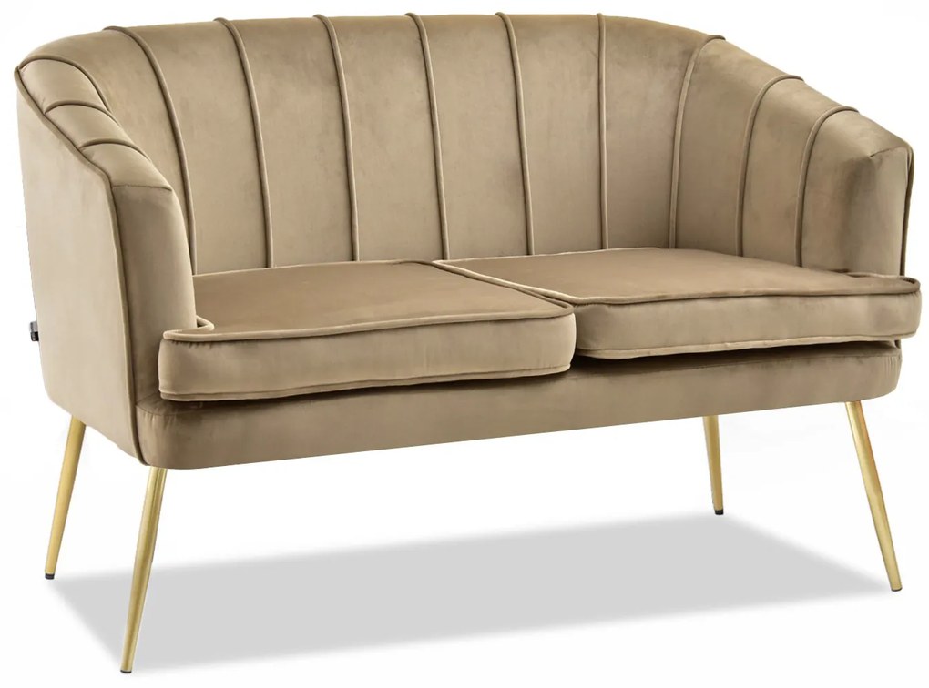 Canapea Etimee S (bej + auriu). Promo -15%. 1111388