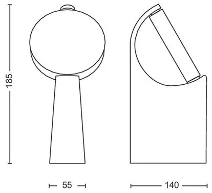 Lampă LED de exterior MIMOSA LED/7W/230V 2700K IP44 Philips
