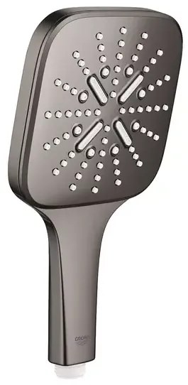 Para de dus Grohe Rainshower SmartActive 130 Cube 3 functii antracit lucios Hard Graphite