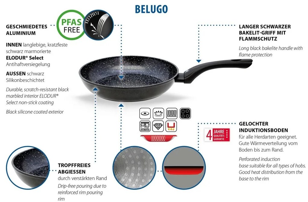 Elo 59556 Belugo tigaie grill 26 x 26 cm