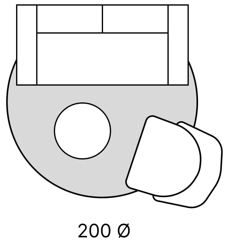Covor crem rotund ø 200 cm Leon – Villeroy&amp;Boch