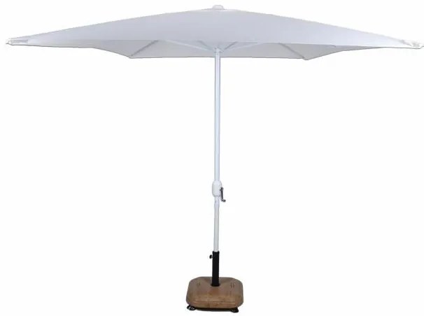 Umbrelă de soare dreptunghiular 2x3 m - alb
