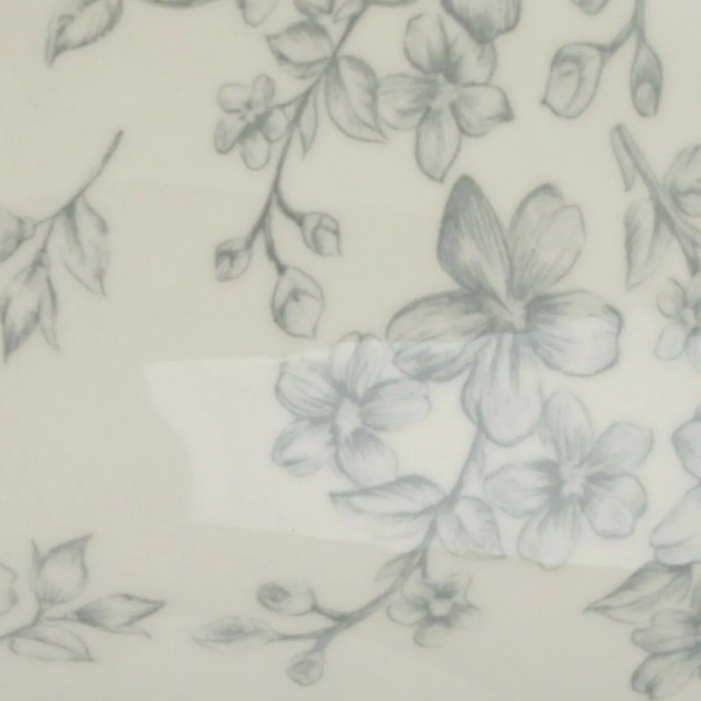 Bol de servire din ceramică Flori delicate 20 cm, gri