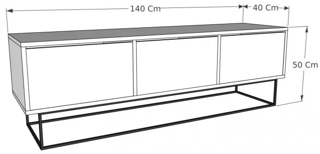 Comoda TV Kordon 140 - Rebab