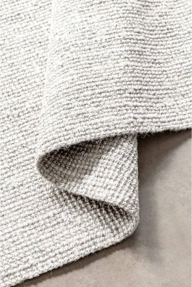 Covor gri deschis reversibil/țesut manual din iută 120x170 cm Bouclé Jaipur – Hanse Home