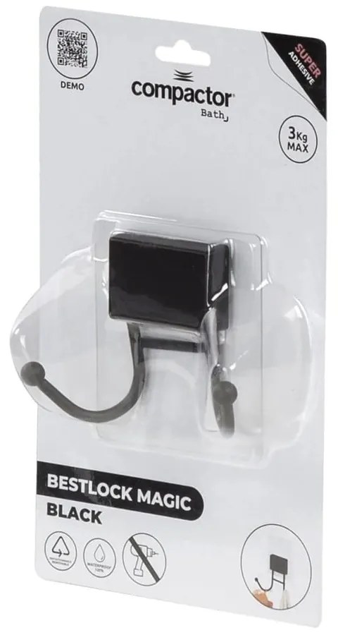 Cârlig autoadeziv Compactor Magic Bath Double