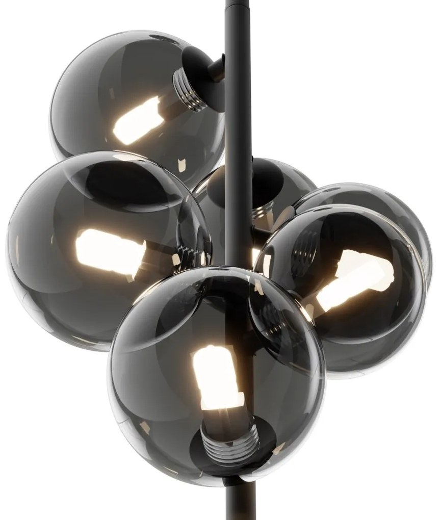 Lustra moderna design deosebit cu 6 de surse de lumina Dallas negru