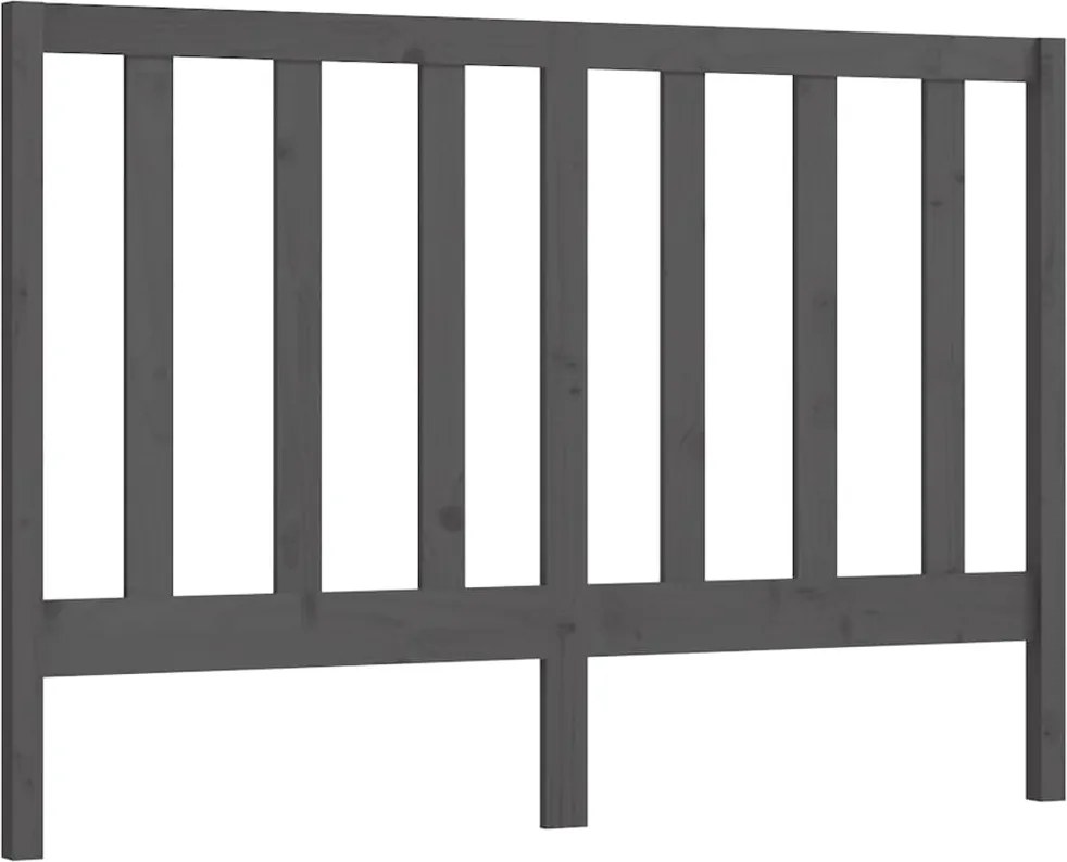 vidaXL Tăblie de pat, gri, 166x4x100 cm, lemn masiv de pin