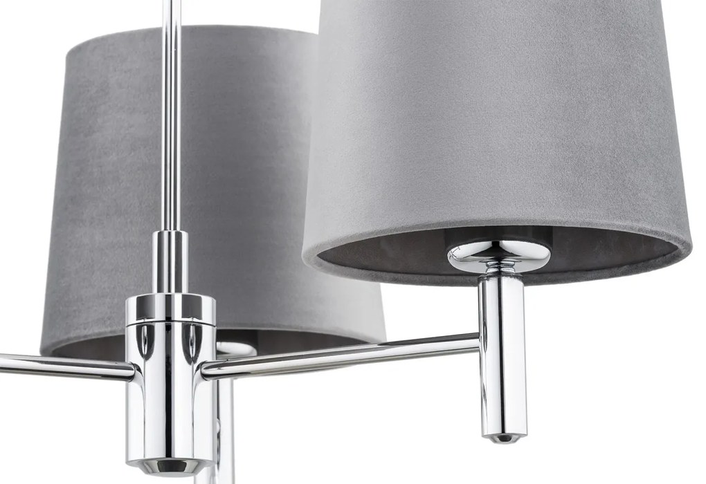 Candelabru modern design elegant BOLZANO 3L gri