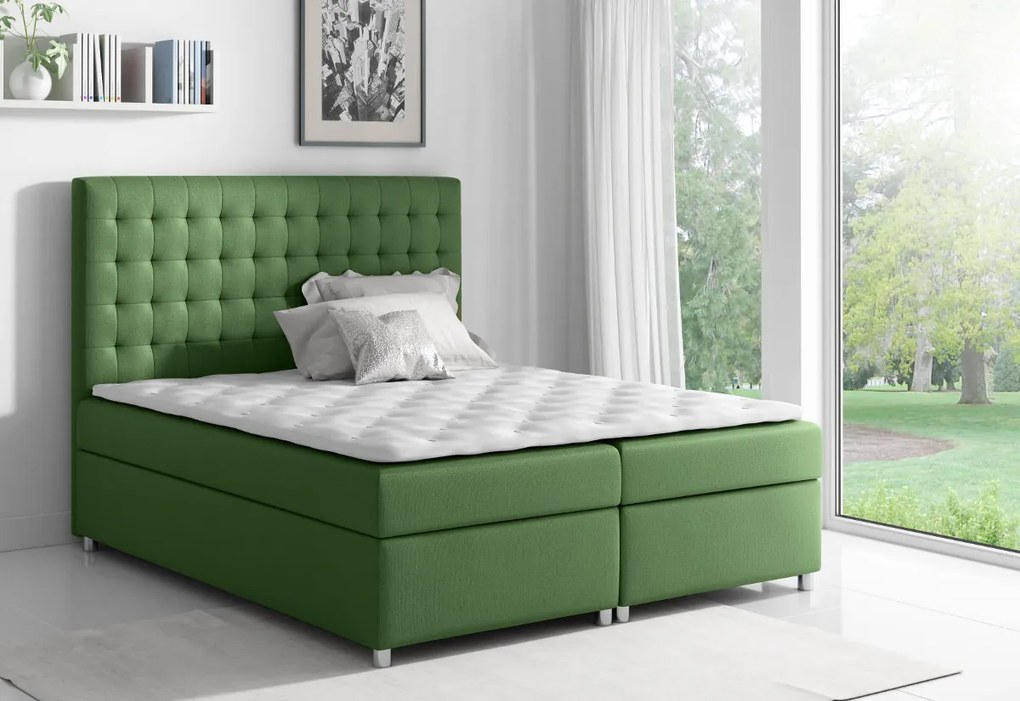 Supermobel Pat tapiţat ASTI + topper, 120x200, bK408l 2450