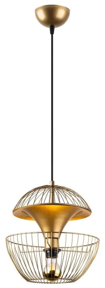 Lustră pe cablu TELMANDER 1xE27/40W/230V auriu