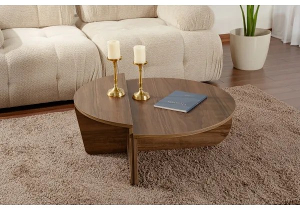 SET 2x Masă de cafea ORION nuc