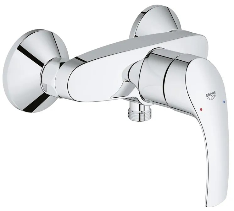 Pachet: Coloana dus Grohe New Tempesta 210,crom,montare pe perete, baterie cabina dus Eurosmart ( 26381001,33555003  )