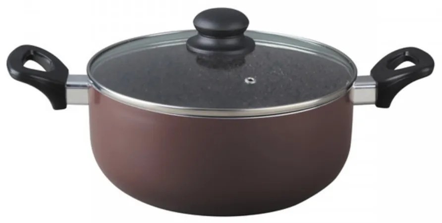 Cratita cu capac Muhler, MR-2681GG, aluminiu/invelis din granit, 6.8 L