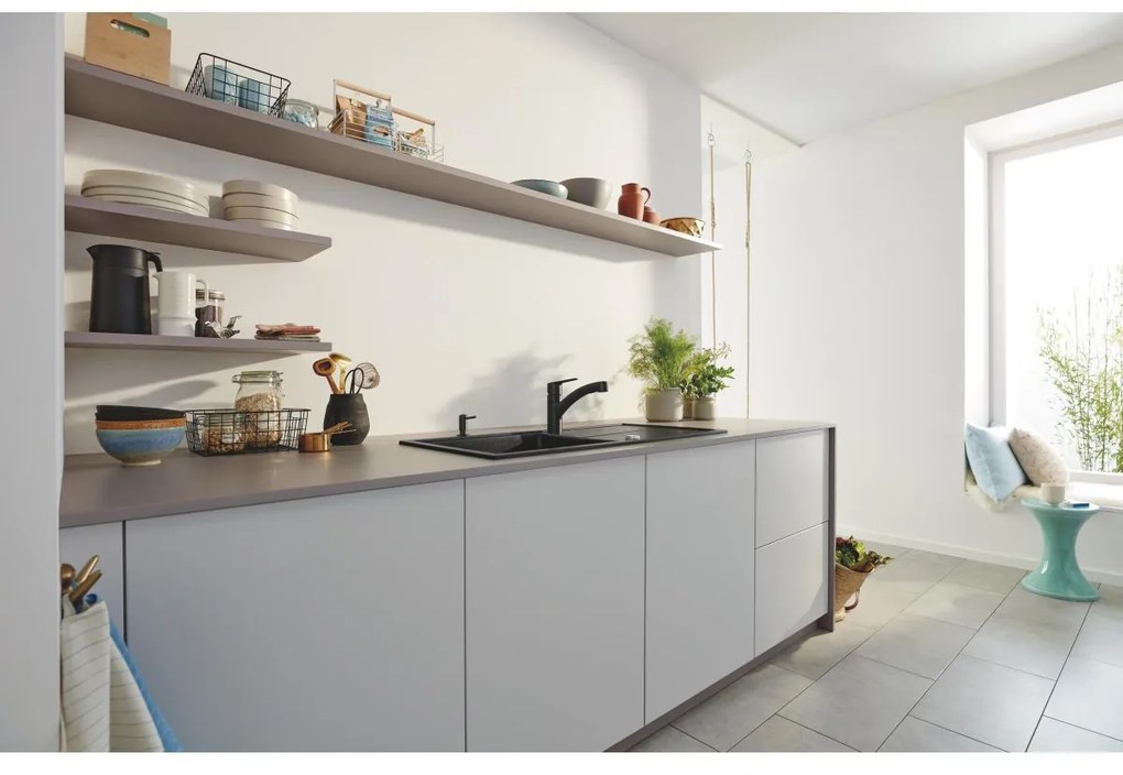 Grohe Start baterie bucatarie pe picior negru 305312431